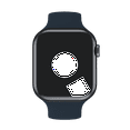 thumbnail image 2 of Open Box Apple Watch Silicone Solo Loop 44mm 45mm 46mm 49mm Series 3 4 5 6 7 8 SE Size: 7 Midnight, 2 of 8