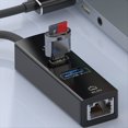thumbnail image 3 of Wired Network Card Type-C to 3.0HUB 100M Network Card Mobile Phone Tablet Notebook Desktop RJ45 Black, 3 of 7