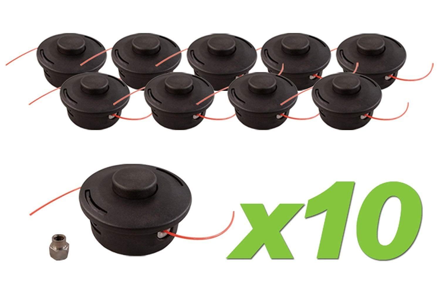 (10) Pack Stihl 252 Replacement Bump Feed Trimmer Head fits FS44 FS55