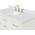 thumbnail image 3 of Ariel H049swqovo Bristol 49" Free Standing Single Oval Basin Vanity Set - White, 3 of 7
