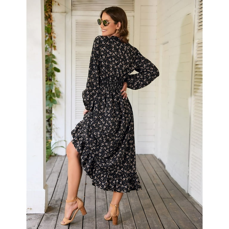 floral print wedding guest dress Mac Duggal Brocade Balloon Sleeve Mini have for your event Floral Elegant V Neck Sleeves