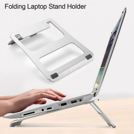 Adjustable Aluminium Alloy Laptop Stand Desk,Foldable Light-Weight Ergonomic Desktop Stand Holder Mount for MacBook Notebook Computer PC iPad