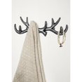 thumbnail image 4 of Comfify Vintage Cast Iron Deer Antlers Wall Hooks Antique Finish Metal Clothes Hanger Rack w/Hooks | Includes Screws and Anchors, 4 of 5