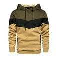 thumbnail image 4 of TBWYF Hooded Sweatshirt Men's Sports Sweater Long Sleeve Hoodies Pullover for Men Khaki S, 4 of 6