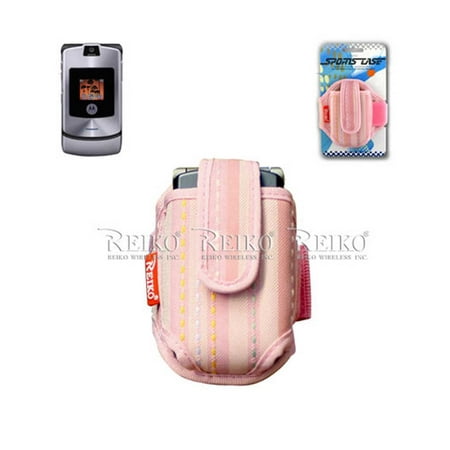 Pink around the wrist carry case fits TCL Flip Pro, TCL FLIP Flip Phone