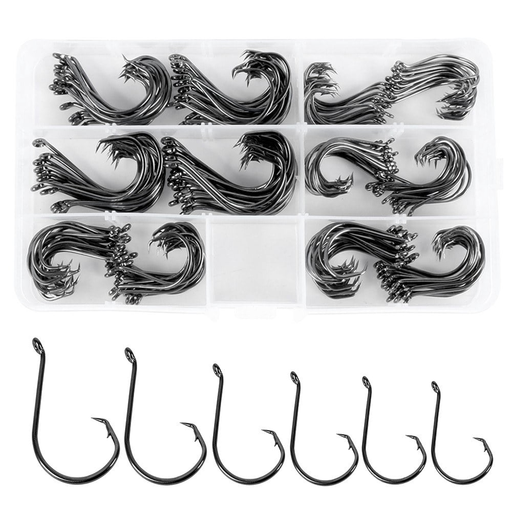 150 Piece Offset Circle Hooks Box