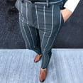 thumbnail image 1 of RKSTN Pants for Men Fall Striped Business Straight Pants Loose Trousers Straight Leg Pants, 1 of 9