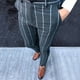 thumbnail image 3 of Pantalones Rectos de Corte Slim A Rayas Para Hombre Odeerbi  ODB-6, 3 of 9