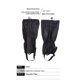 thumbnail image 5 of Waterproof Leg Gaiters Boot Shoe Cover Nylon Snow Proof Hiking Leggings For Men & Women Hiking, Skiing, Walking, Climbing, Hunting black, 5 of 5