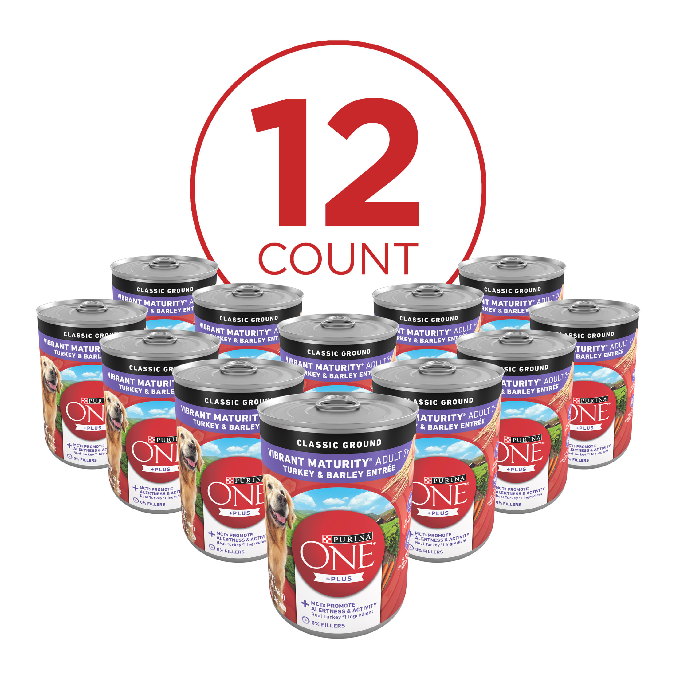 Purina ONE Plus Senior Dogs Turkey and Barley Wet Dog Food photo 2