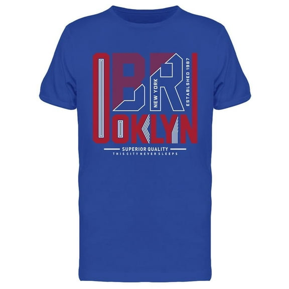 N Y Brooklyn Superior Quality T-Shirt Men -Image by Shutterstock, Male 3X-Large