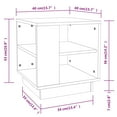 thumbnail image 4 of vidaXL Coffee Table Concrete Grey 40x40x43 cm Engineered Wood, 4 of 4