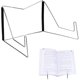 thumbnail image 1 of Soporte para libros, bandeja ajustable de bambú, elegante diseño hueco de 34 cm x 24 cm, 1 of 5