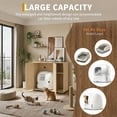 thumbnail image 4 of Large Cat Litter Box Cabinet with Built-in Power Outlet Dog-Proof Shelf Fits Most Self-Cleaning Litter Boxes 5Ft Cord, 4 of 8