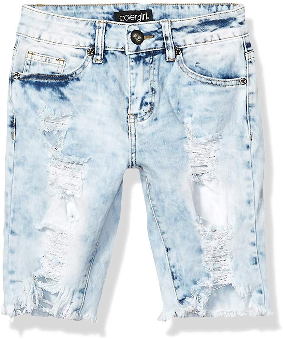 plus size destroyed bermuda shorts