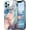 Blue Gray, variant on CASEFIV for iPhone 12 Pro Max Case,Marble Pattern Heavy Duty Shockproof Full Body Protective Women Girls Cover for iPhone 12 Pro Max, Blue Gray