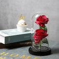 thumbnail image 1 of Romantic Glass Rose Wedding Decoration Home Ameublement Cadeaux de Vacances, 1 of 2