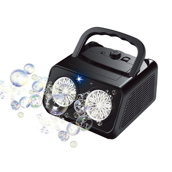 BESTSKY Automatic Bubble Machine Bubble Blower with 2 Fans,20000 Bubbles Per Minute,Usb-C Or Battery Powered,Sealed Bottle,Portable Bubble Maker for Birthday Party Pool Wedding Outdoor