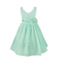 thumbnail image 1 of iiniim Robe Sans Manches en Chiffon pour Fille Bébé, Concours, Mariage, Demoiselle d'Honneur, Fête d'Anniversaire, Robe Formelle Turquoise 14, 1 of 7