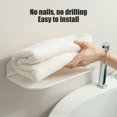 thumbnail image 3 of Wall-Mounted Foldable Shelf, No-Drill Bathroom Organizer Rack for Towels or Toiletries, 3 of 6