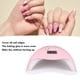 thumbnail image 2 of Lámpara de Uñas Secador Digital ANGGREK 24 Piezas Chips de Luz 48 W USB Manicura Rosa Modo Múltiple, 2 of 7