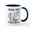 White/Navy Inside, variant on CafePress - Drink Beer And Watch Football - 11 oz Ceramic Mug - Novelty Coffee Tea Cup