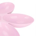 thumbnail image 4 of Gamelles pour chat en forme de pétales de fleurs de qualité alimentaire, 6 compartiments, pour nourriture et eau (rose), 4 of 4