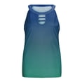 thumbnail image 4 of DailyTrove Women's Ombre Halter Neck Tank Top - Polyester Casual Summer & Festival Wear, Eye-Catching for Outings, 4 of 5