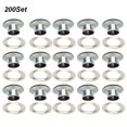 thumbnail image 3 of Eyelet Button, Eyelet Buckle,  Easy To Use Metallic Grommet Handicraft For DIY Craft Black,White, 3 of 8
