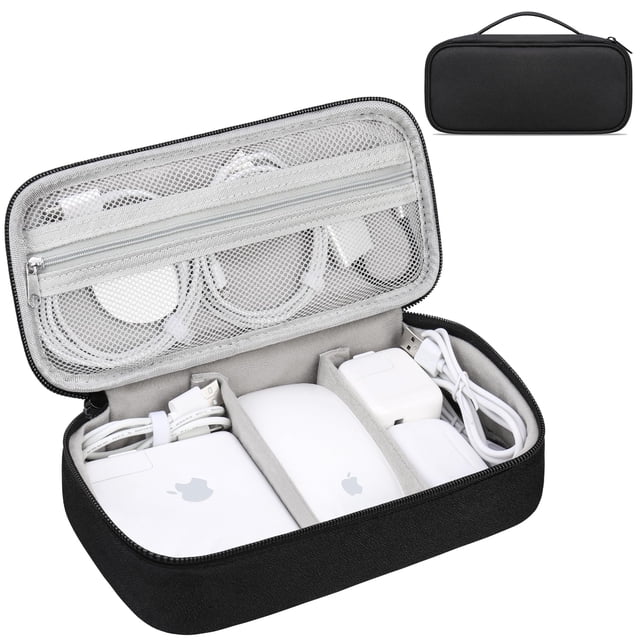 Bolsa organizadora de cables de viaje Lacdo Electronic Black