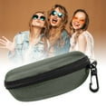 thumbnail image 4 of Aonity Oxford Cloth Glasses Case A， Tech Zipper Eyeglasses Case Portable Travel Zipper Hard Box Glasses Sunglasses Case Box Protector for Men & Women or Children, 4 of 5