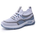 thumbnail image 5 of Domuza Womens Orthopedic Athletic Shoes Tennis Shoes Slip-On Mesh Running, Women Shoes Summer Sneakers Breathable for Walking Blue 7.5（EU-39）, 5 of 5