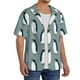 thumbnail image 2 of Fotbe Penguin Camisa Estampada de Manga Corta para Hombre, Casual de Verano, Estilo Playero, Sin Arrugas-Large, 2 of 5