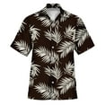 thumbnail image 4 of Shirts for Men Beach Trendy Comfortable Loose Casual Collar Button Open Short Sleeve Shirt Top L, 4 of 4