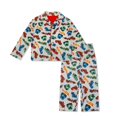 thumbnail image 1 of Conjunto de pijama Hot Wheels para niño, de 2 piezas, estilo abrigo de franela, color gris, 1 of 5