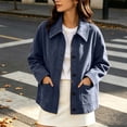 thumbnail image 2 of Gamivast Faux Suede Shacket for Women-Button Down Jacket Collared Long Sleeve Fall Outerwear Coat with Front Pockets, 2 of 7
