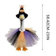thumbnail image 3 of Halloween Witch Goose Outfit Clothes for 23" High Cement or Plastic Goose Lawn Clothing Porch Garden Costume, 3 of 5