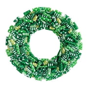 Taqqpue St Patricks Day Decorations Shamrock Wreath for Front Door for Irish Day St Patrick Day Party Favor Supplies Door Wall Window Hanging Decor