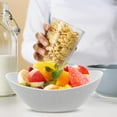 thumbnail image 1 of HONMEET 4 Pcs Salad Bowls White Easy to Clean for Household Use, 1 of 8