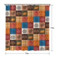 thumbnail image 3 of Happy Thanksgiving Turkey Fall Leaves Pumpkin Shower Curtain 72"x72" ,Bathroom Decorative Shower Curtains Set with 12 Hooks,Modern Waterproof Washable Shower Curtain, 3 of 3