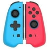 Chasdi Switch Wireless Controller Pair of Remote Joypads Motion Controllers with Micro USB Cable & Joy-Con (Red/Blue)