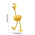 thumbnail image 4 of Hogloyecr Funny Chicken Lamp Novelty Chicken Night Light Creative Desk Lamp with Stand Decompression Ornament Rechargeable Light for Home Office Desk Decor Toy Fluorescence Yellow, 4 of 10