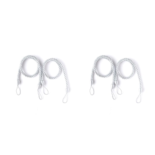 stanreset 1/2/3/5 2pcs Maison Hôtel Polyester Rideau Retenue Salon Drapé Tieback Draperies Décoratif Support Ondulé Corde Gris 2PCS