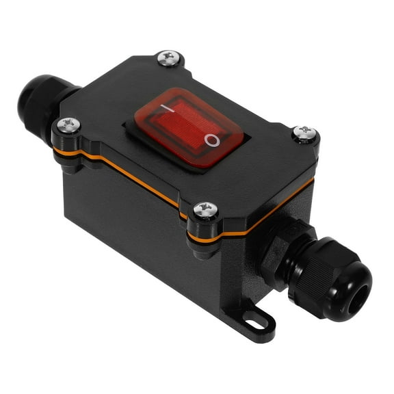 Minkissy Weatherproof Toggle Switch Inline Cord Switch PC Replacement for Old Broken Switch 1Set