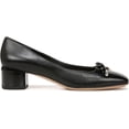 thumbnail image 2 of Franco Sarto Womens Natalia Square Toe Heel Pumps Black Leather 13M, 2 of 5