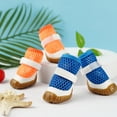 thumbnail image 6 of 2 Pairs of Dog Shoes for Hot Pavement, Mesh Breathable Waterproof Pet Booties, Anti-Slip Sole Paw Protector, Outdoor Hiking Dog Boots for Small & Medium Dogs, 6 of 6