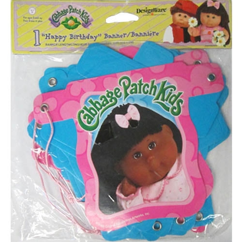 Cabbage Patch Kids Happy Birthday Banner 1ct Walmart Com