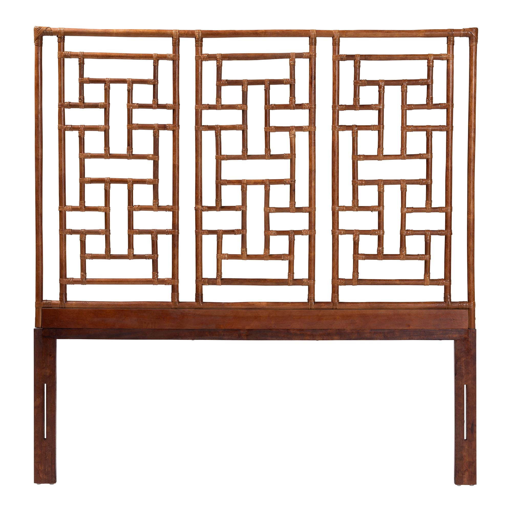 bali & pari Jamuna Boho Headboard, King, Marbled Tortoise Brown