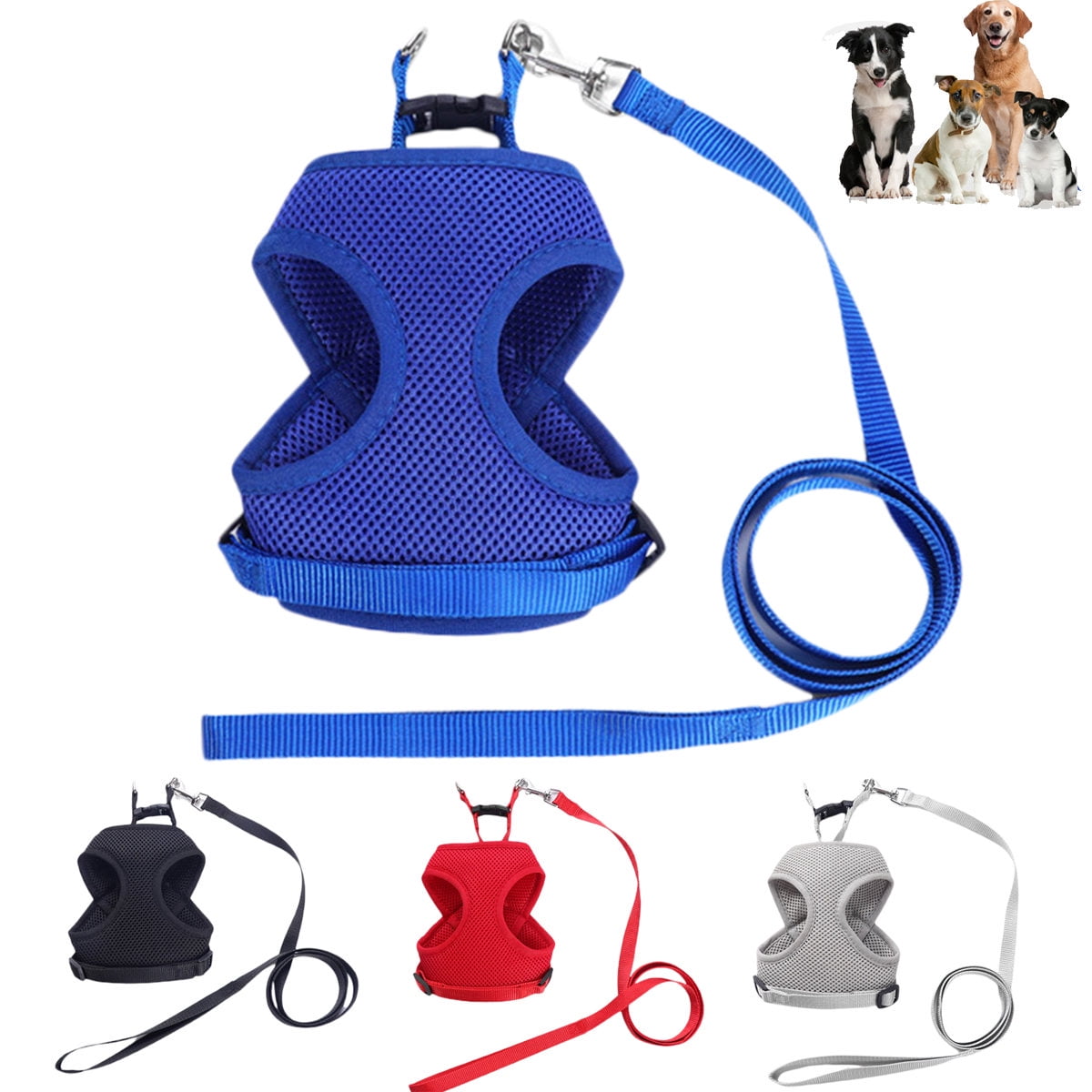 Pet Enjoy Safety Dog Puppy Harness with Leash Set,Adjustable Dog