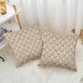 thumbnail image 6 of Ryan; Floral Pillow Covers 18x18 inch Set of 2,Farmhouse Neutral Boho Pillow Covers Decor Pillows Double Sided Pattern Cushion Cover Soft Pillow Case for Living Sofa Room Bed Square Pillow Cover, 6 of 8